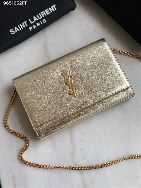 kate light gold saint laurent ysl clutch|KATE clutch in brushed leather .